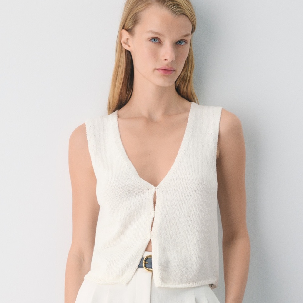 Aritzia Wilfred Basque Sweater Vest
